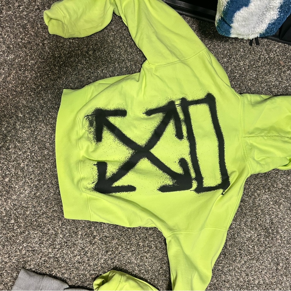 Off-White Lime Green Hoodie